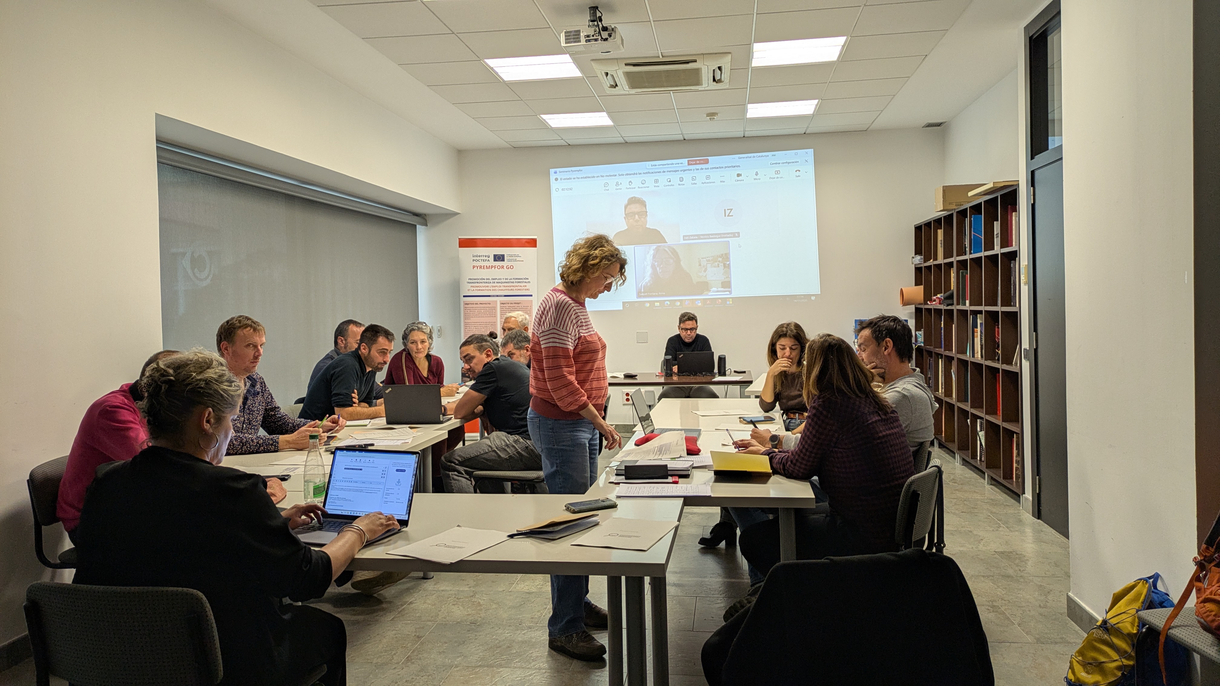 La cooperació per l’accés a l’ocupació forestal i la intermediació laboral transfronterera protagonitzen la reunió i el seminari del projecte Pyrempfor GO